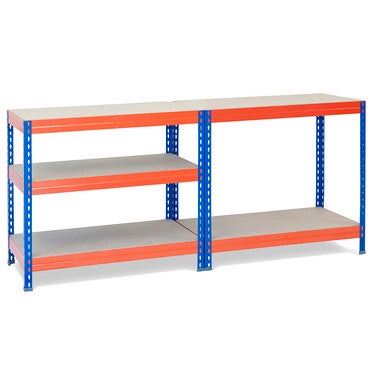 Regał magazynowy Rivet wym. 192x100x50 cm, 5 półek, 300 kg 1