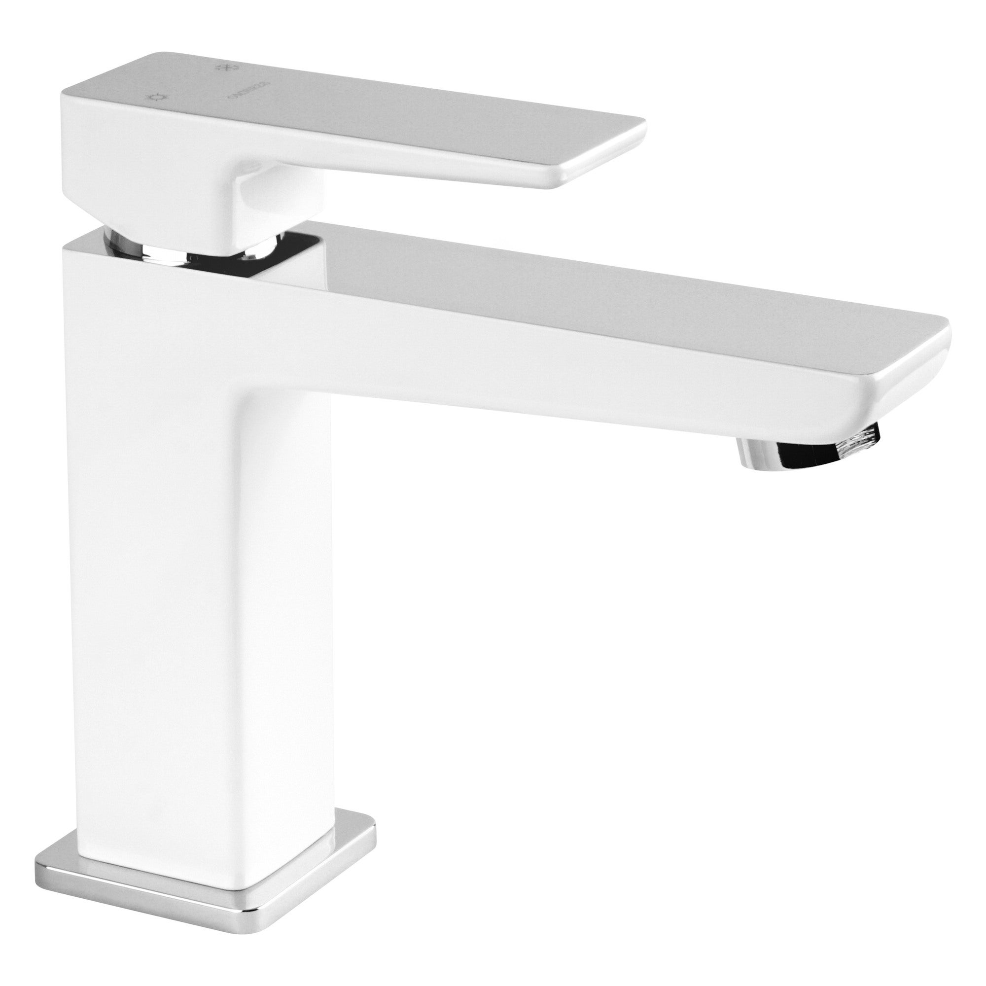 Bateria umywalkowa Omnires Parma chrom/Biała PM7410CRB