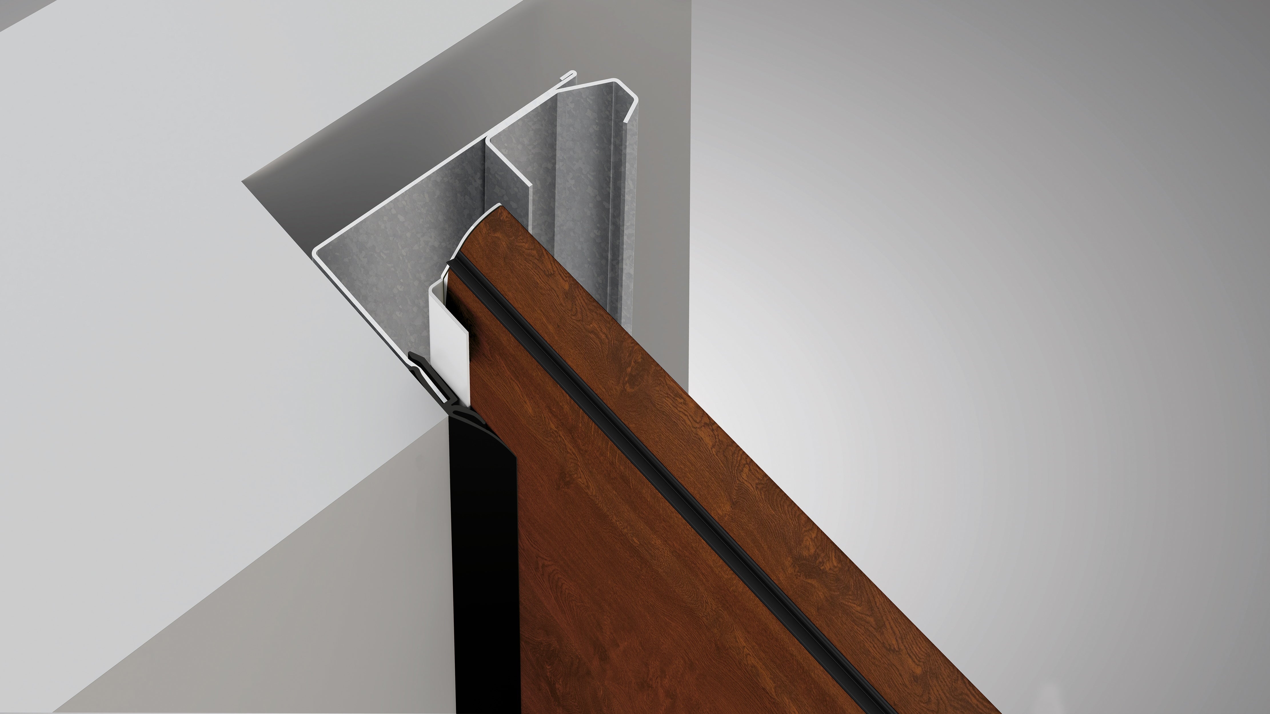 Brama segmentowa Nobla z napędem automatyczna 2500x2125 orzech 4