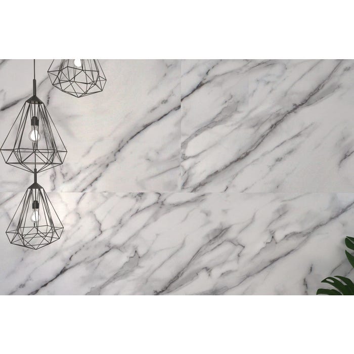 Panel ścienny Spectra Wall Marmur Bianco 4,0 mm 120x60