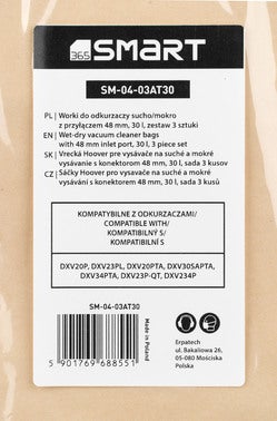 Worki papierowe do odkurzaczy DeWalt, 3 szt. 3