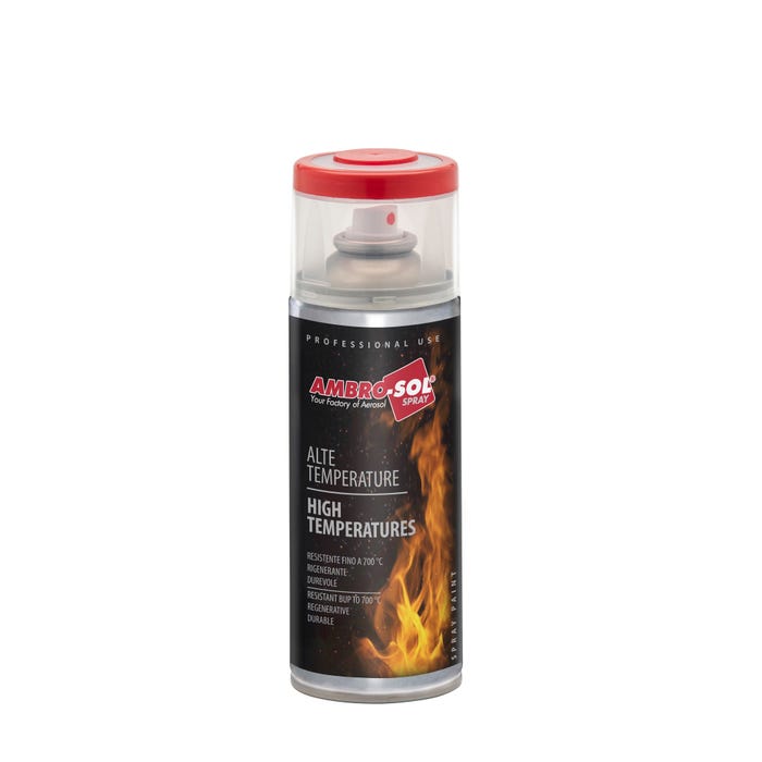 Spray żaroodporny Ambro-Sol High Temperatures czarny mat 400ml