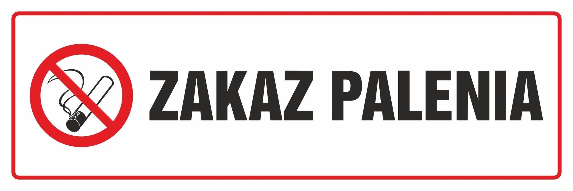 Znak informacyjny ZAKAZ PALENIA