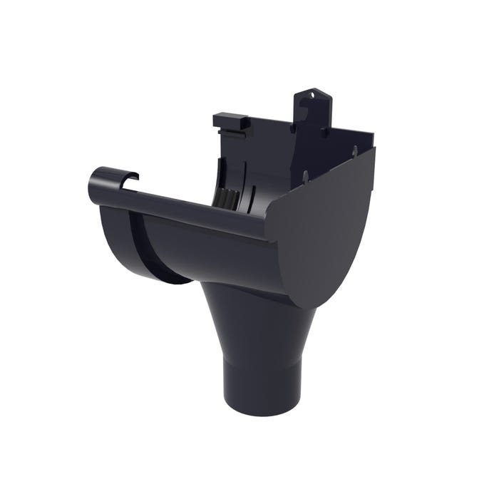 Lej spustowy prawy G80, grafitowy PVC Scala Plastics