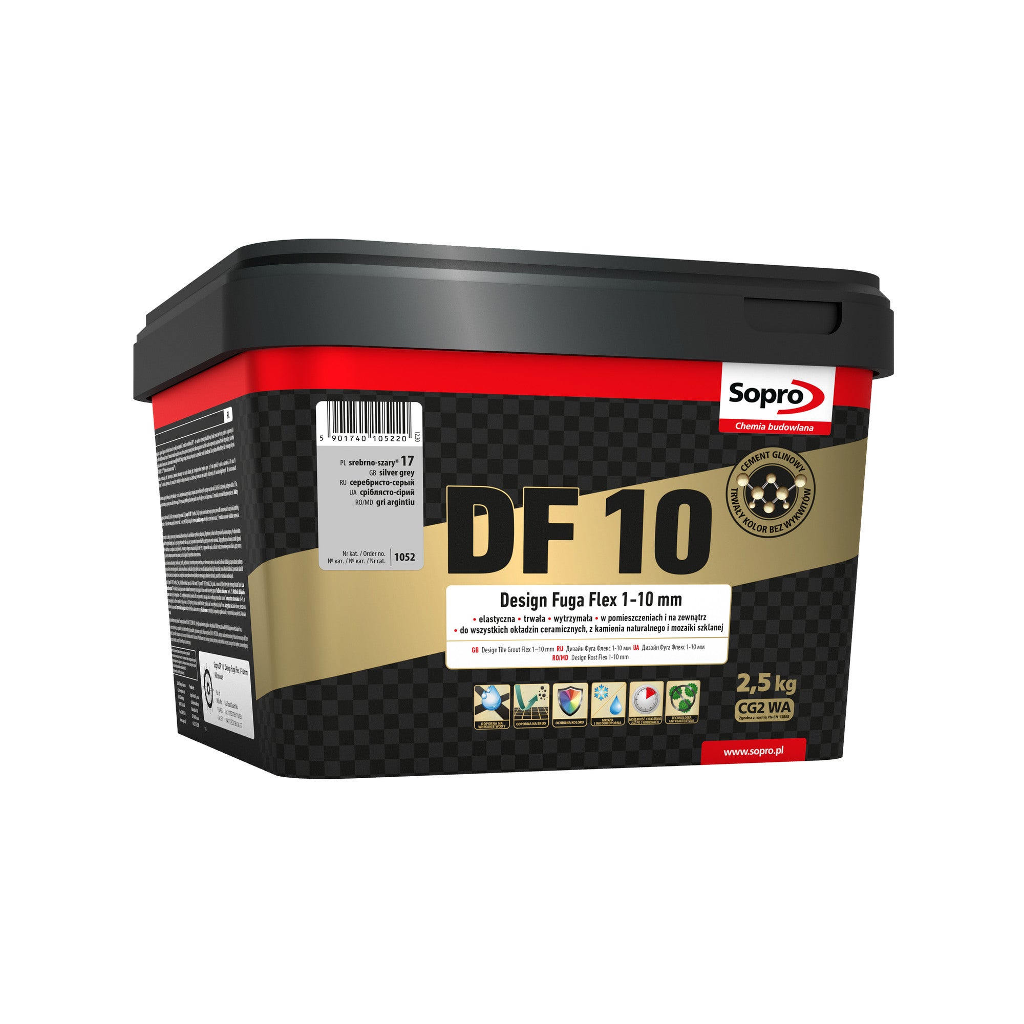 Fuga DF10 Design Flex 17 srebrnoszary 2.5 kg 0