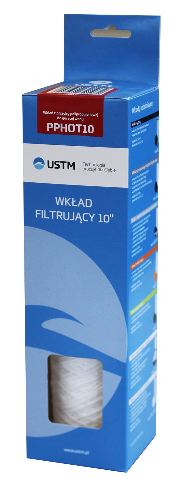 Wkład sznurkowy 10 mikronów do gorącej wody 10" 1