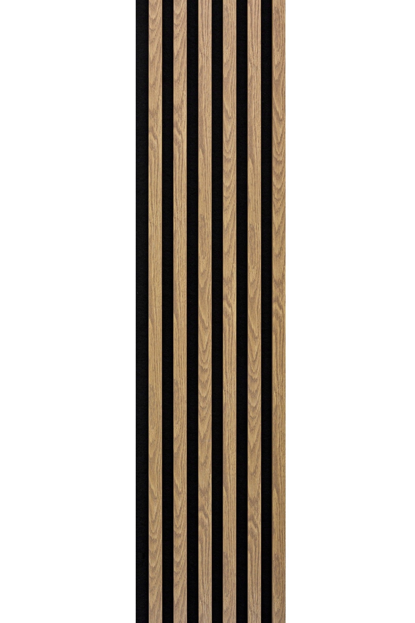 Panel lamelowy na filcowym podkładzie WOODLINE 2700x300 dąb jasny, tło czarne