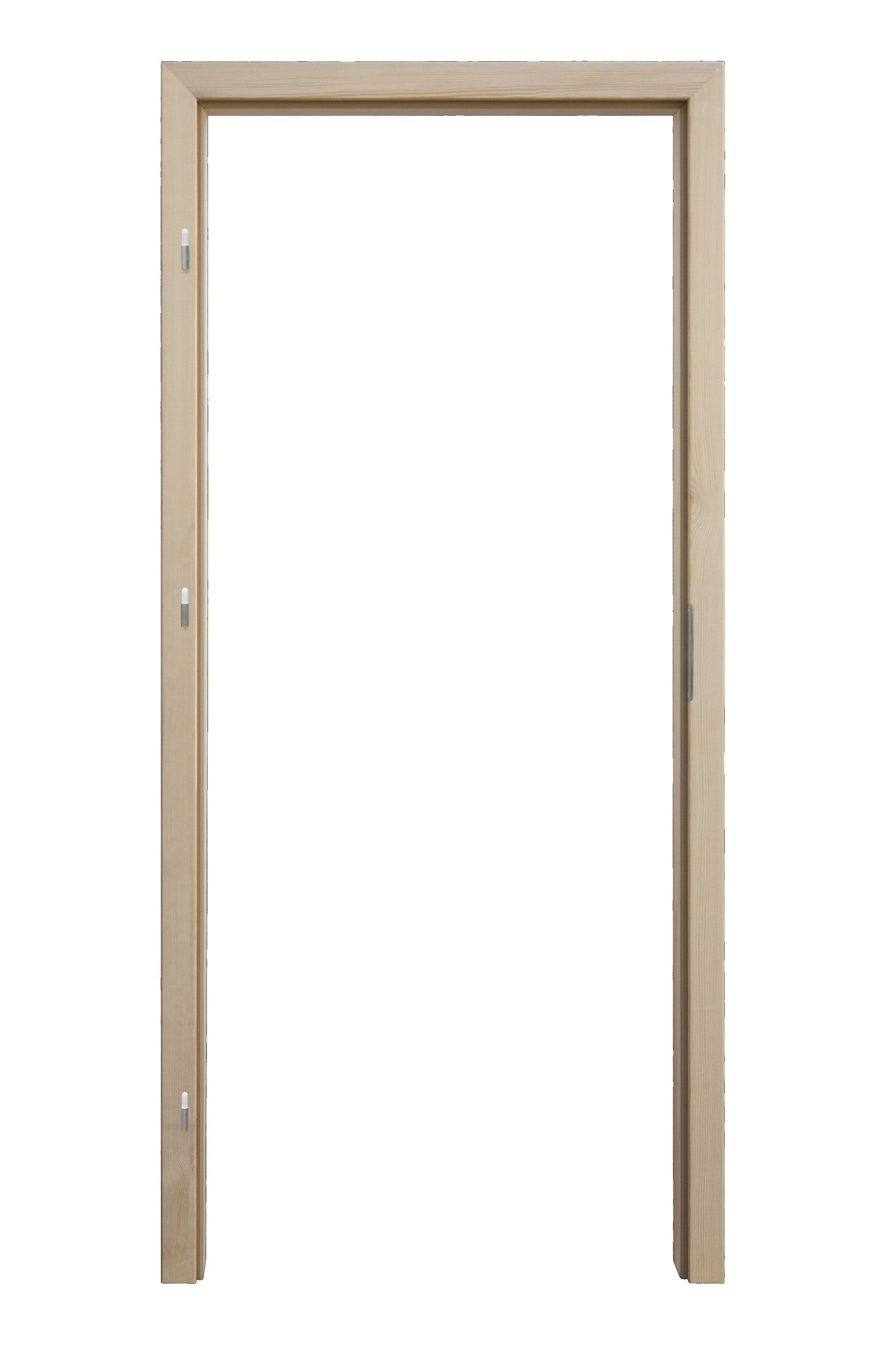 Ościeżnica regulowana 120-135 60 lewa bezsęczna sosna komplet