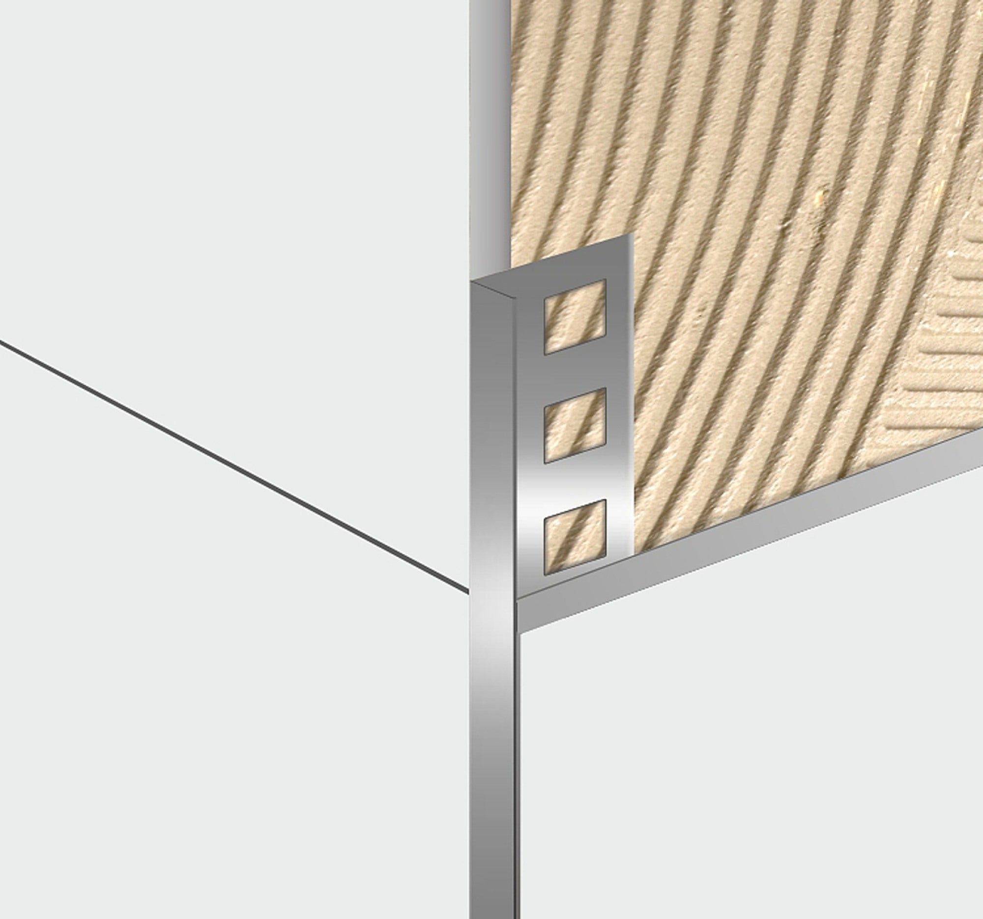 Listwa ze stali nierdzewnej L- kształtna 0.6x1x270 cm silver LM10