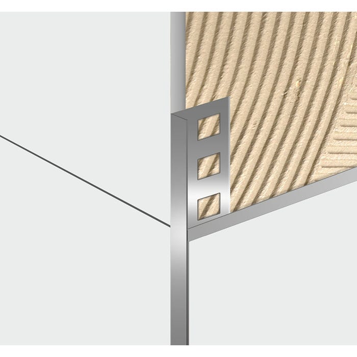Listwa ze stali nierdzewnej L- kształtna 0.6x1x270 cm silver LM10