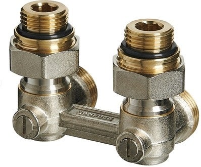 Zestaw termostatyczny Danfoss Redia M30x1,5, 2-elementowy, kątowy 1