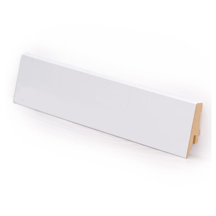 Listwa przypodłogowa MDF K70C 2400x70x14mm biała