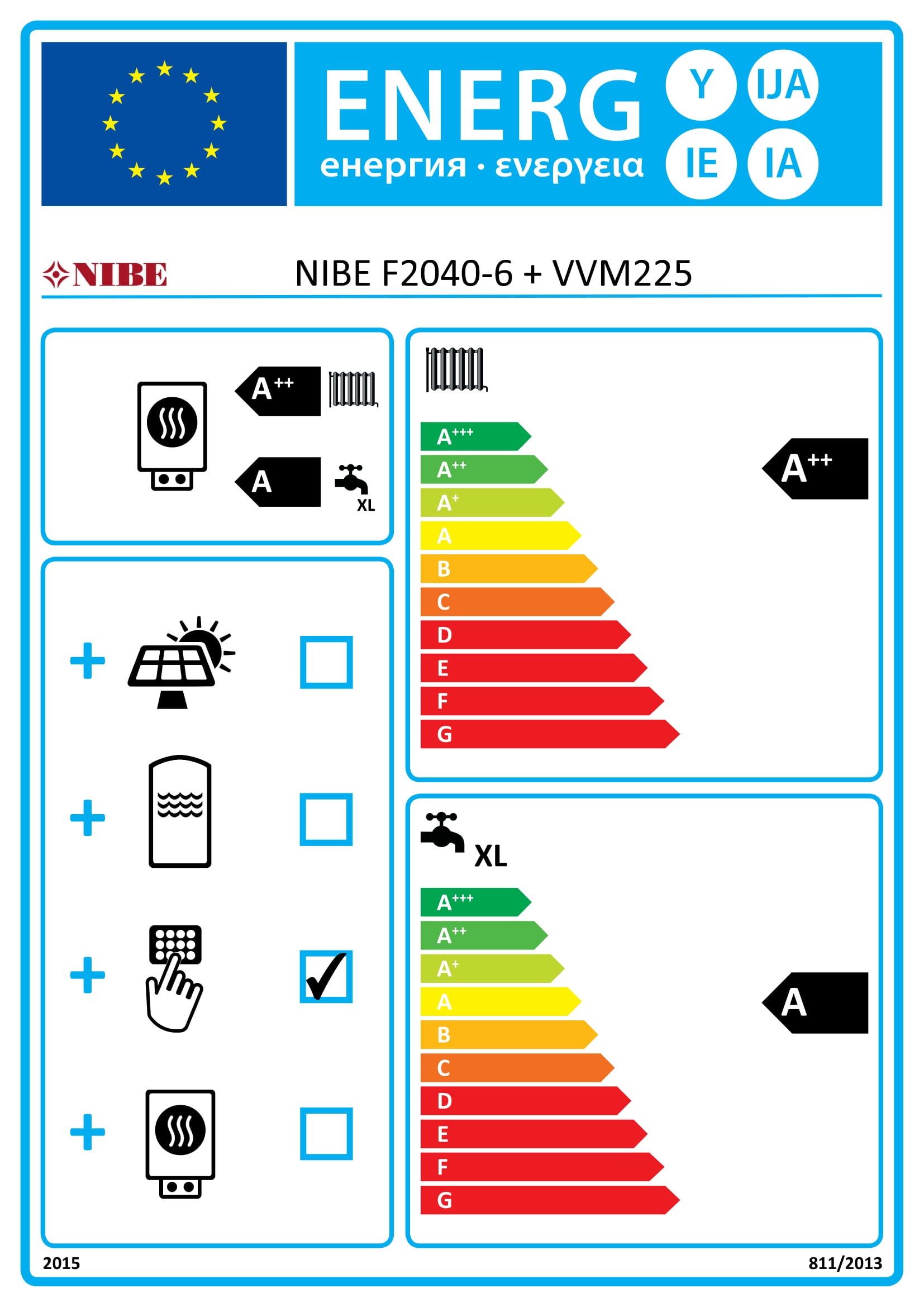 Jednostka wewnętrzna pompy ciepła Nibe SHK 200M (084135) 6