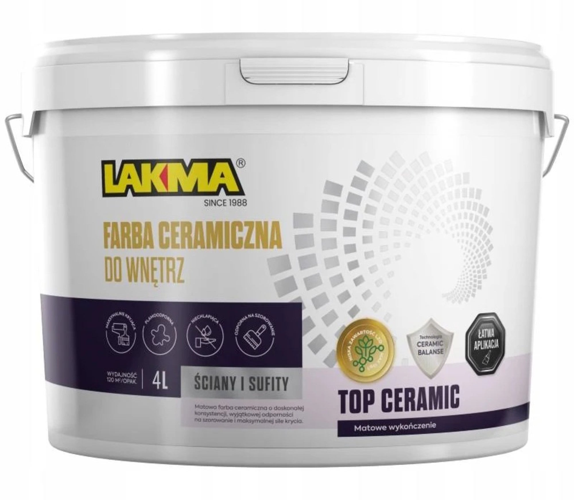 Lakma top ceramic biała baza P1 4l