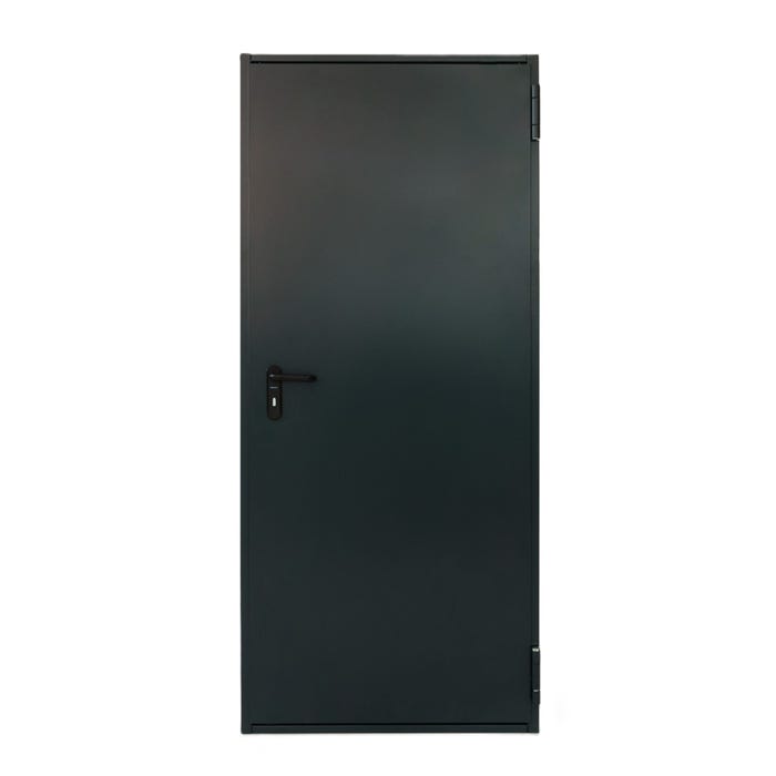 Drzwi przeciwpożarowe HPL 30 A-1 EI30 uniwersalne 100 cm RAL7016