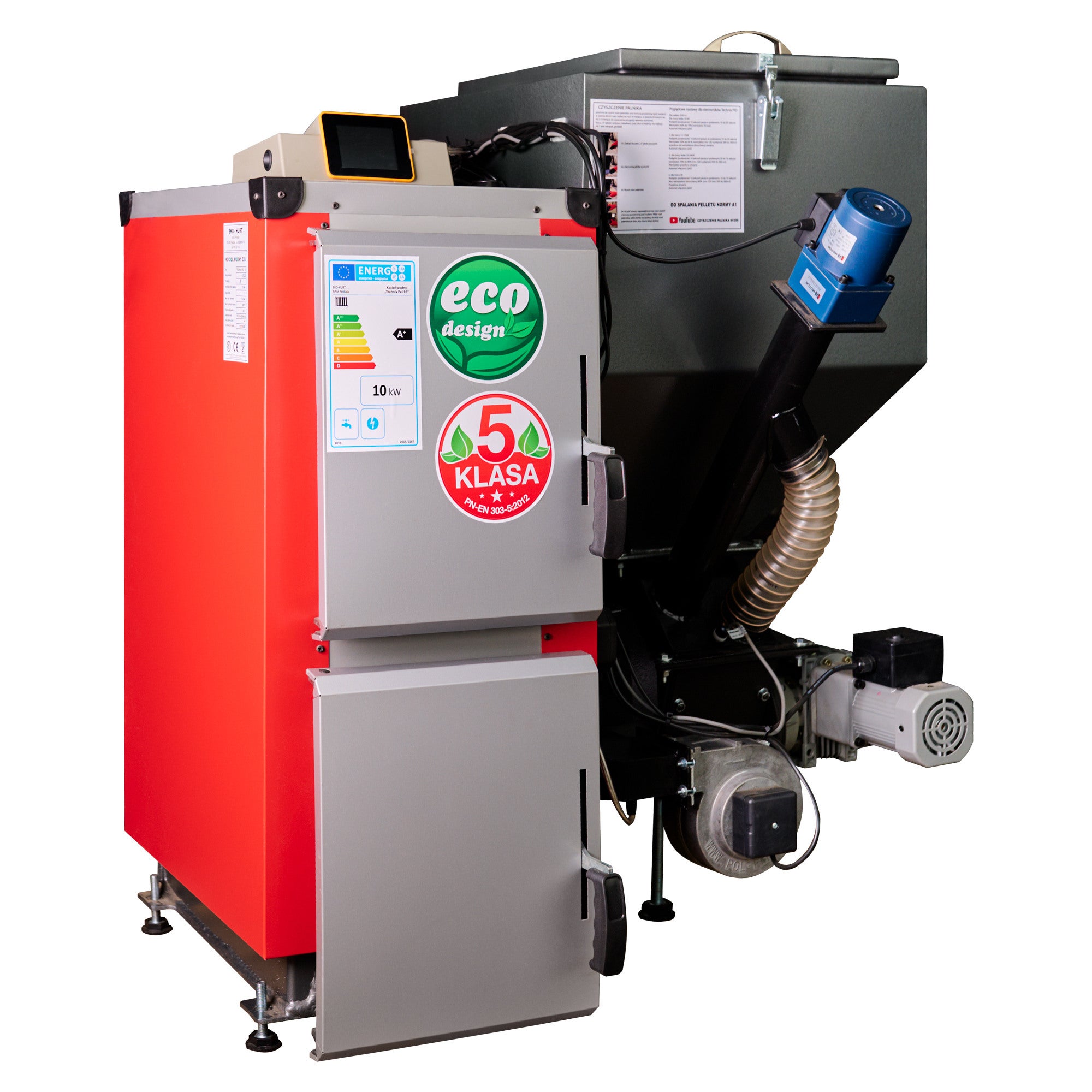 Kocioł pelletowy Technix-Pel Eko-Hurt 10kW, lewy 0