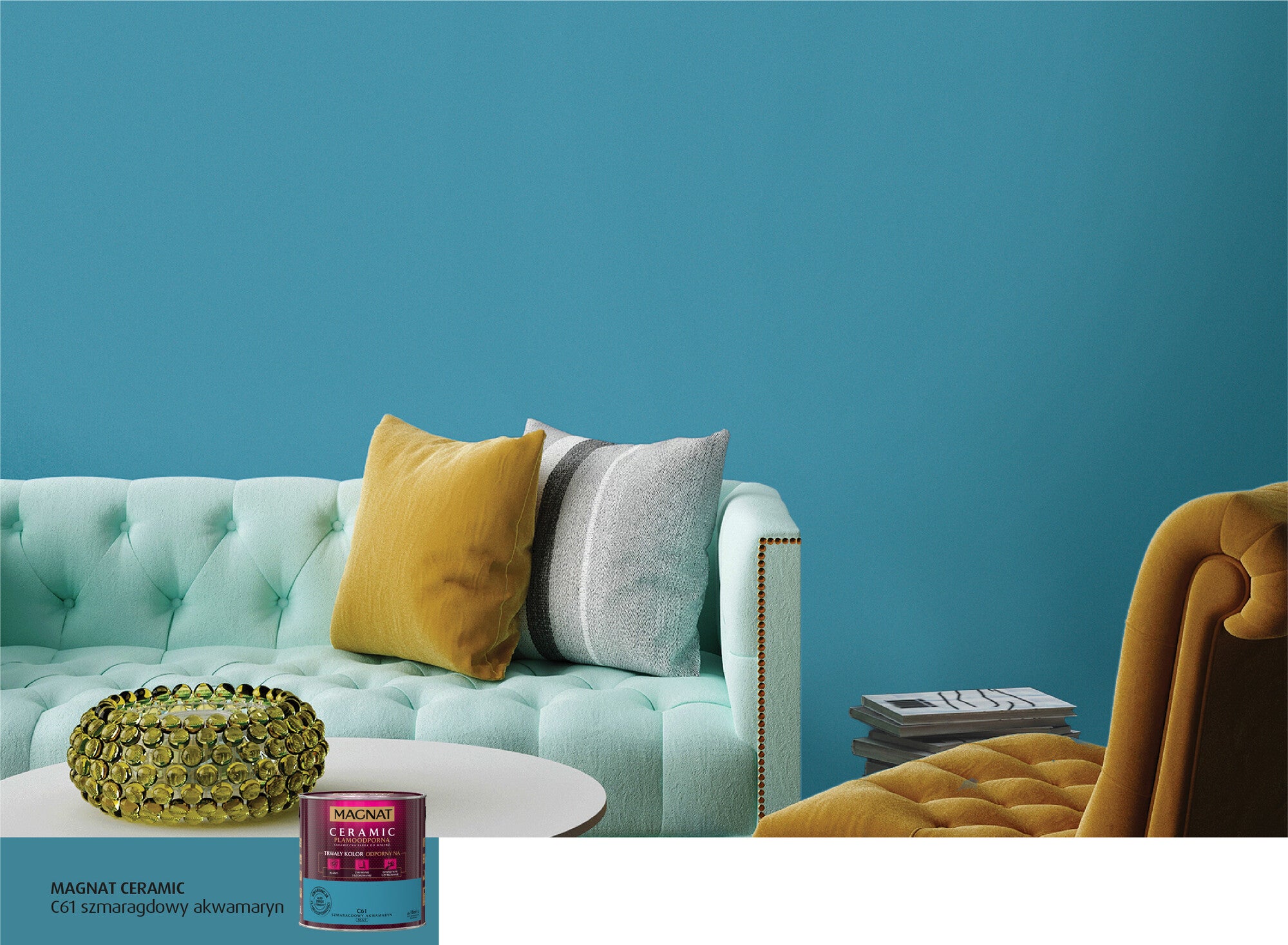 Farba Magnat Ceramic szmaragdowy akwamaryn 2,5l 1