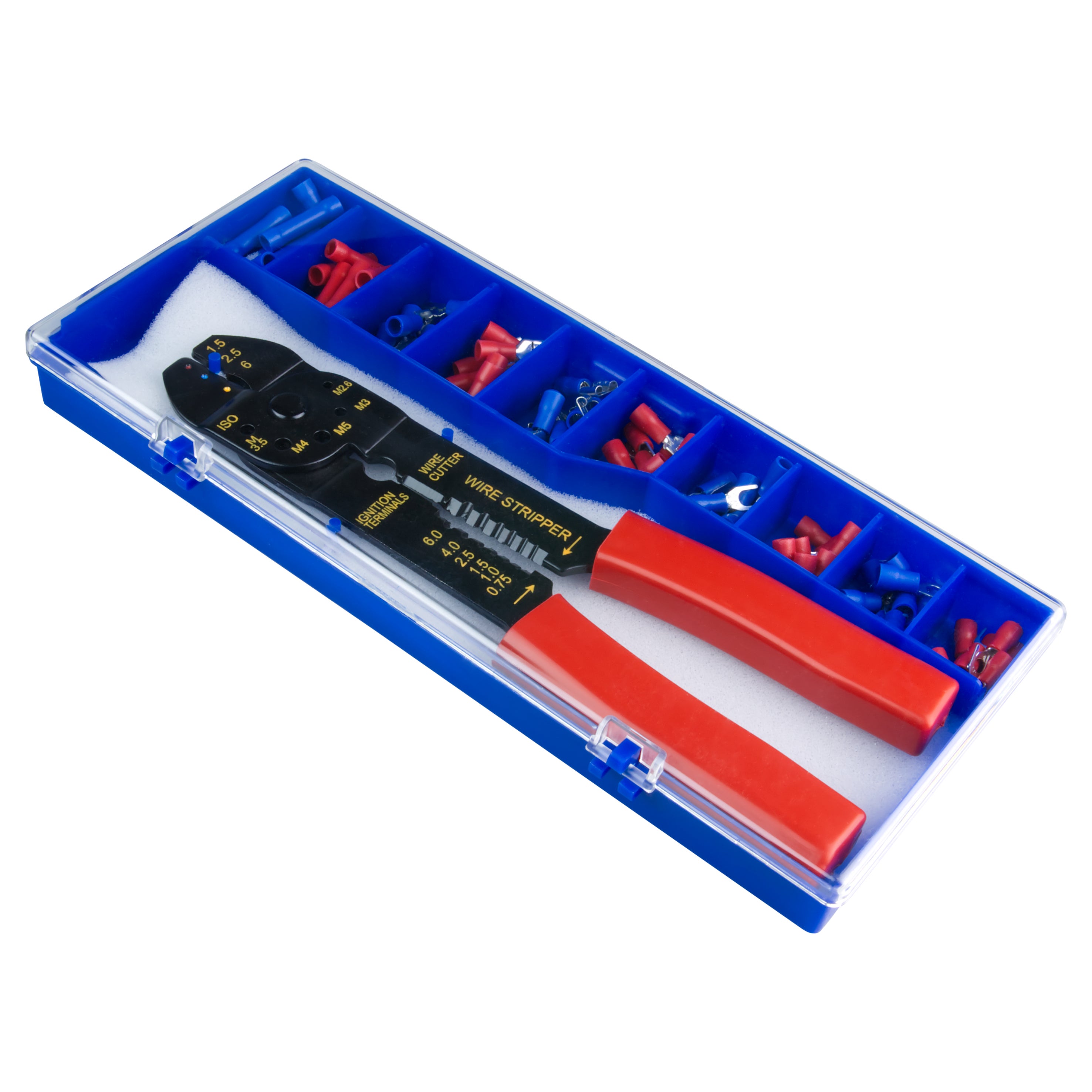 Zestaw końcówek izolacyjnych 100szt + zaciskarka 1