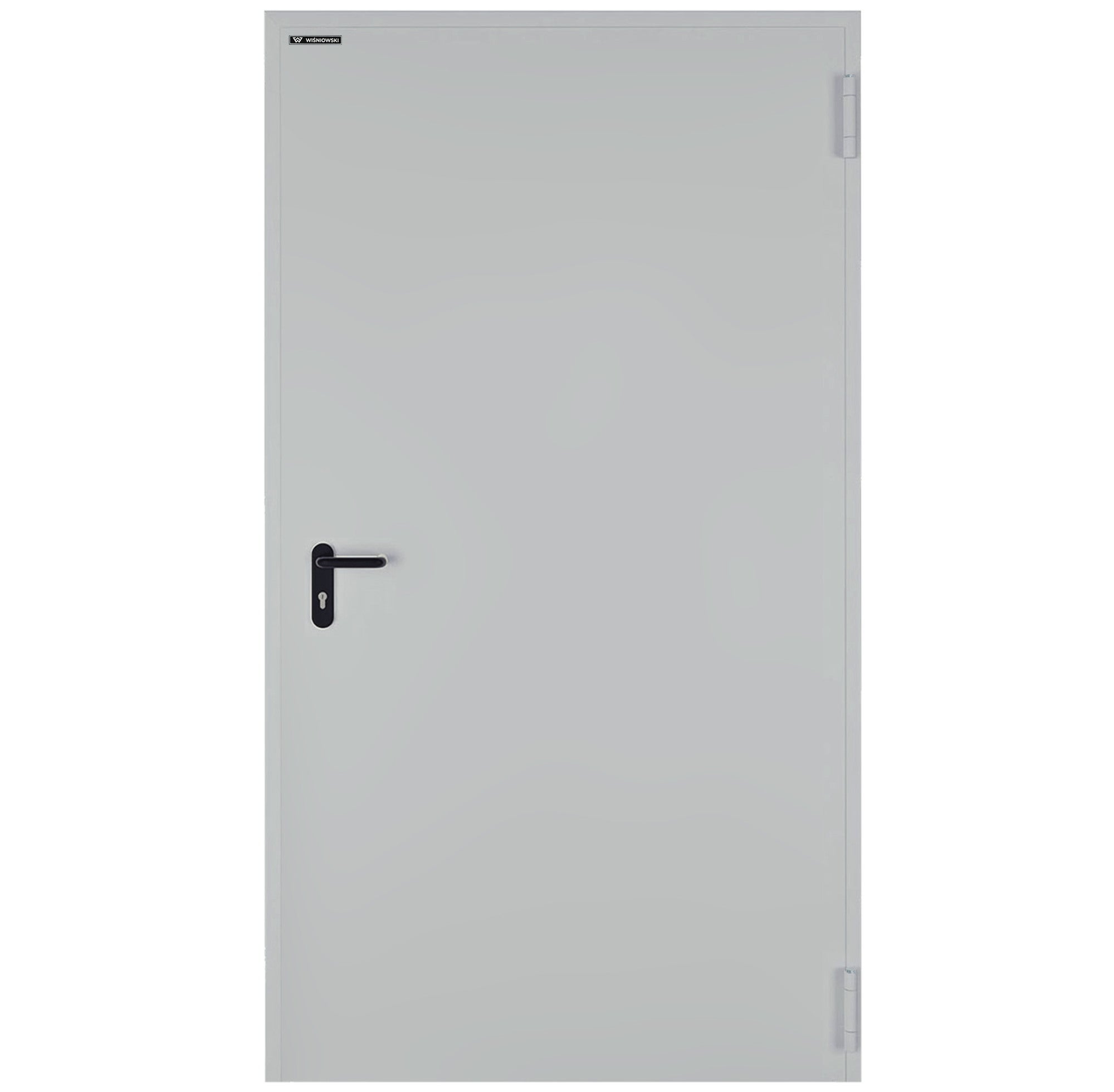 Drzwi techniczne Technical przeciwpożarowe EI30 80 prawe RAL 7035