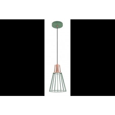 Oprawa sufitowa KALIOPE 1x E27, zielony, średnica 18cm, materiał metal