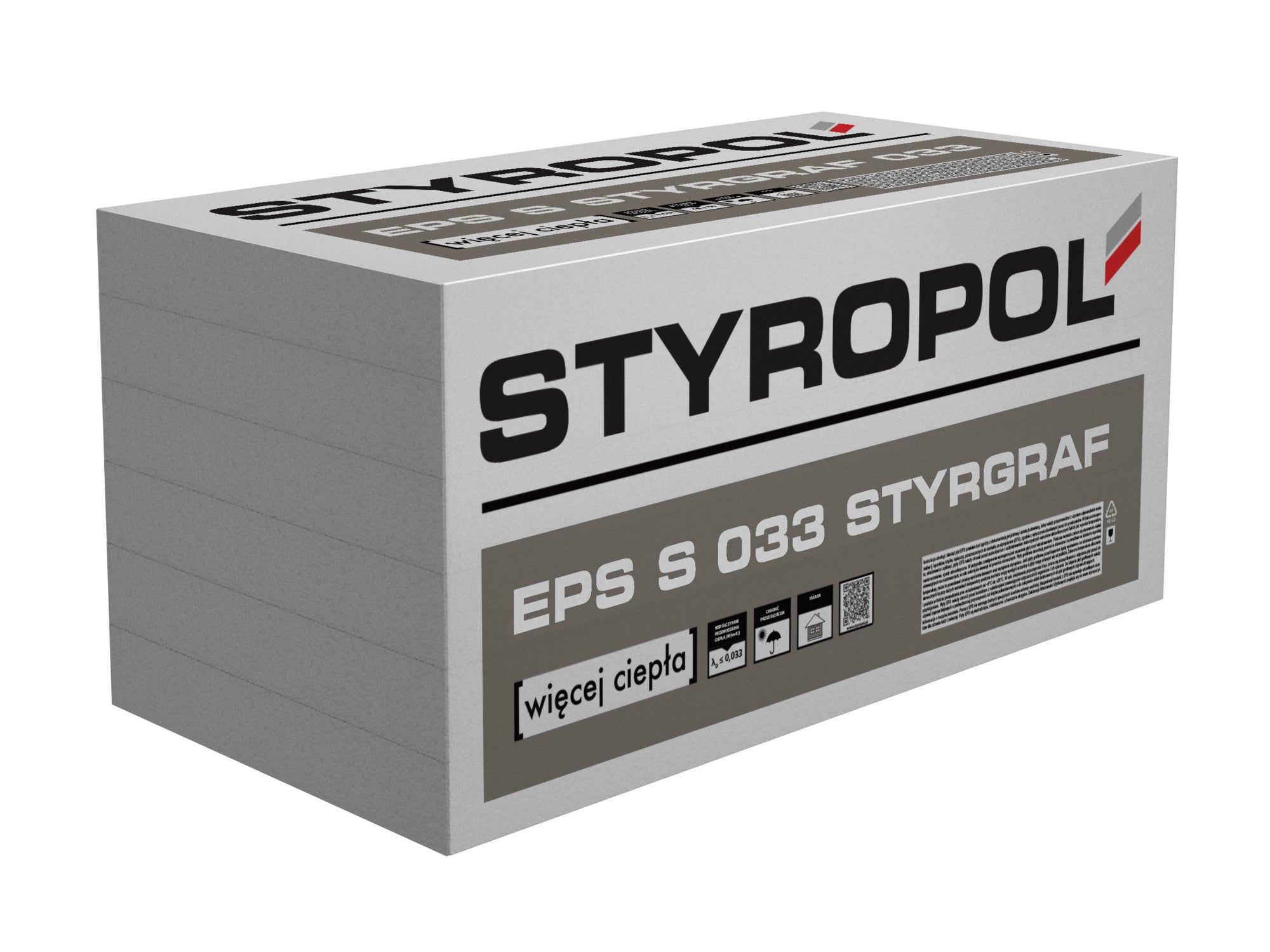 Styropian Styropol Fasada 33 12 cm EPS 0.033 W/(mK) 2.5 m2  0