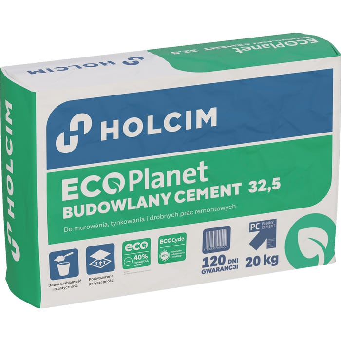 Cement Budowlany Holcim II 32.5R 20KG ECOPL