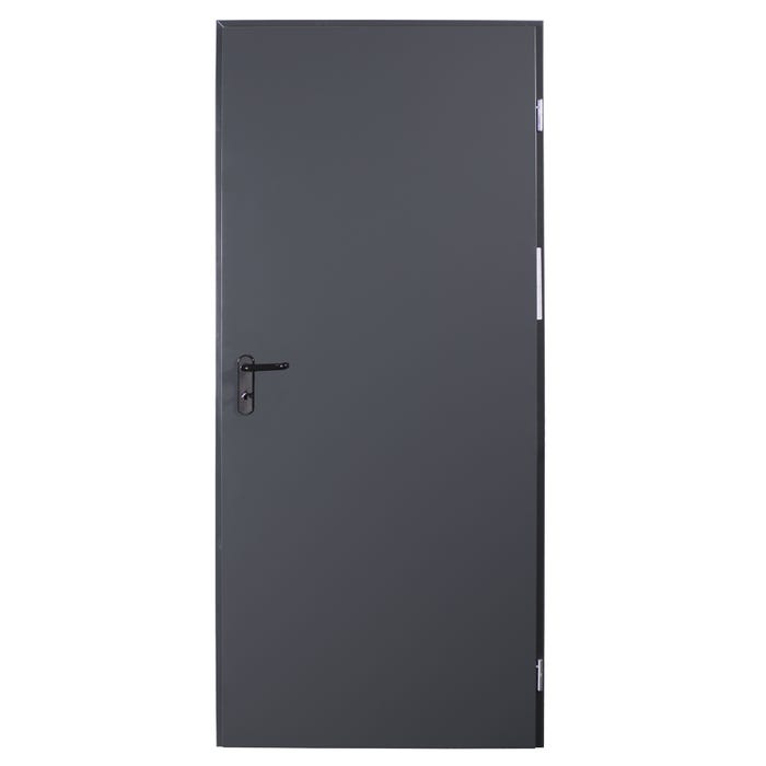 Drzwi techniczne zewnętrzne Zk Iso 70 cm, ocieplone styropianem, RAL 7016