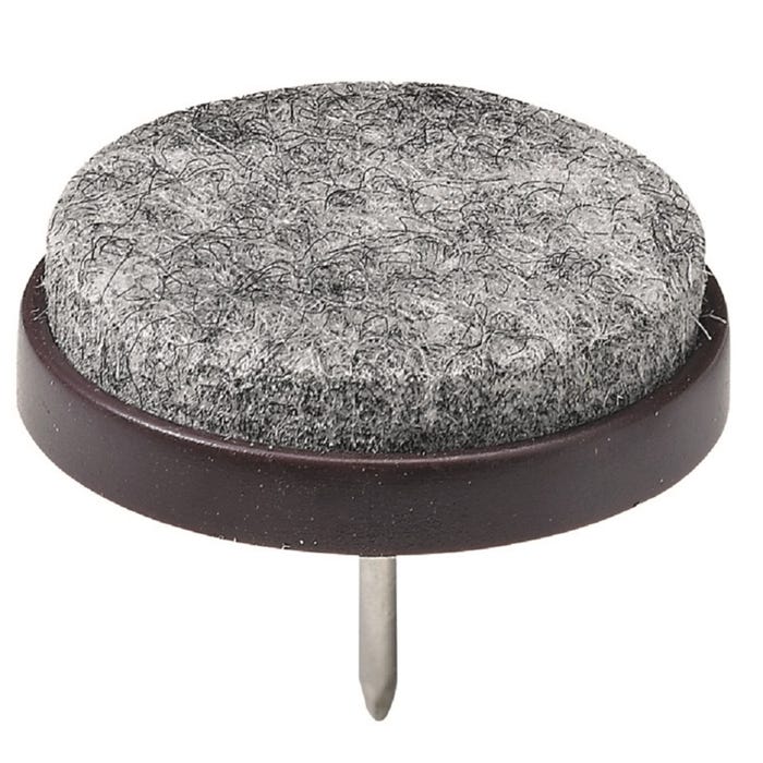 Podkładki filcowe z gwoździem 28x21 mm 24 szt.