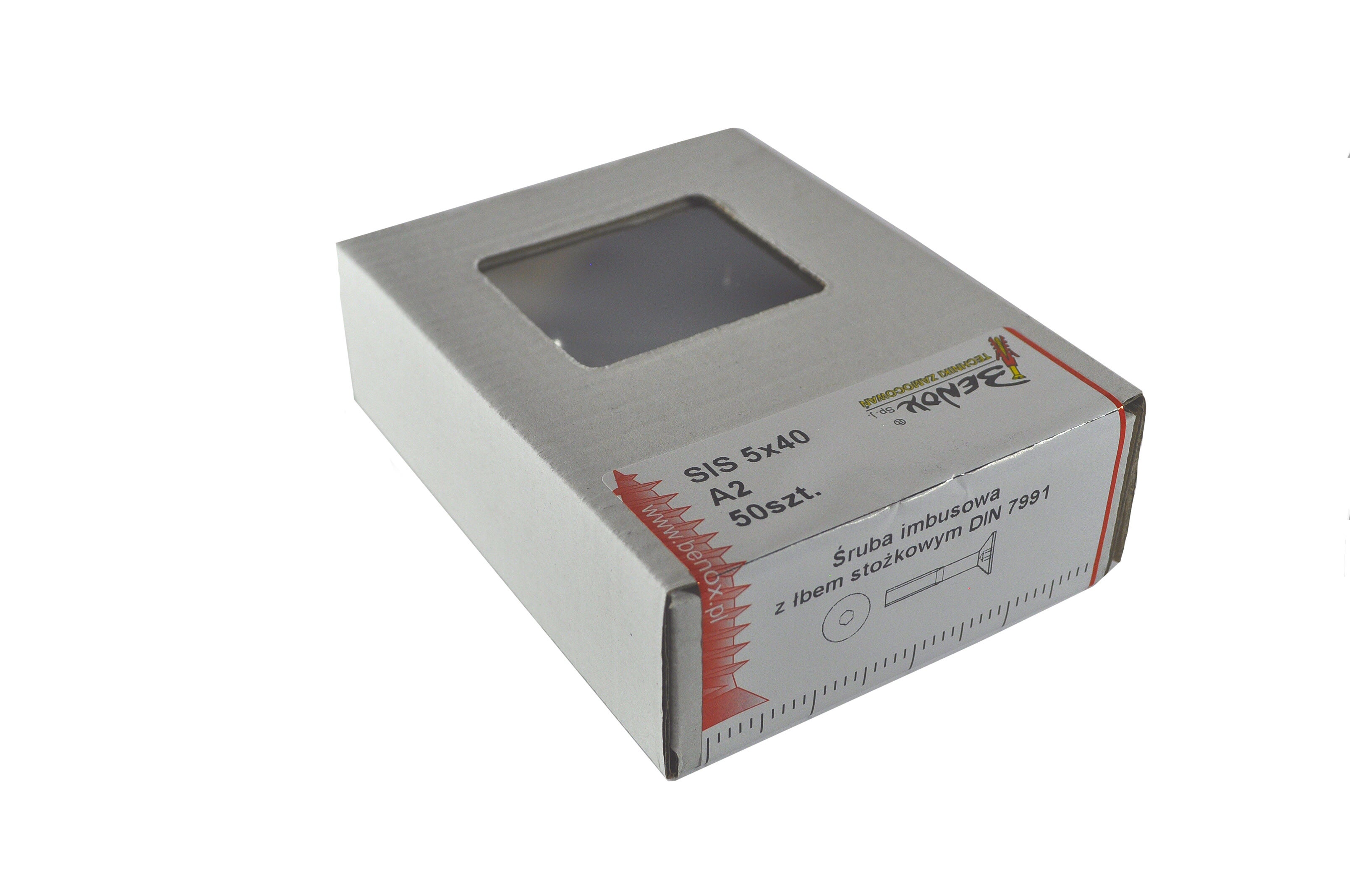 Śruba M5x40 mm DIN 7991 (50 szt.) 1