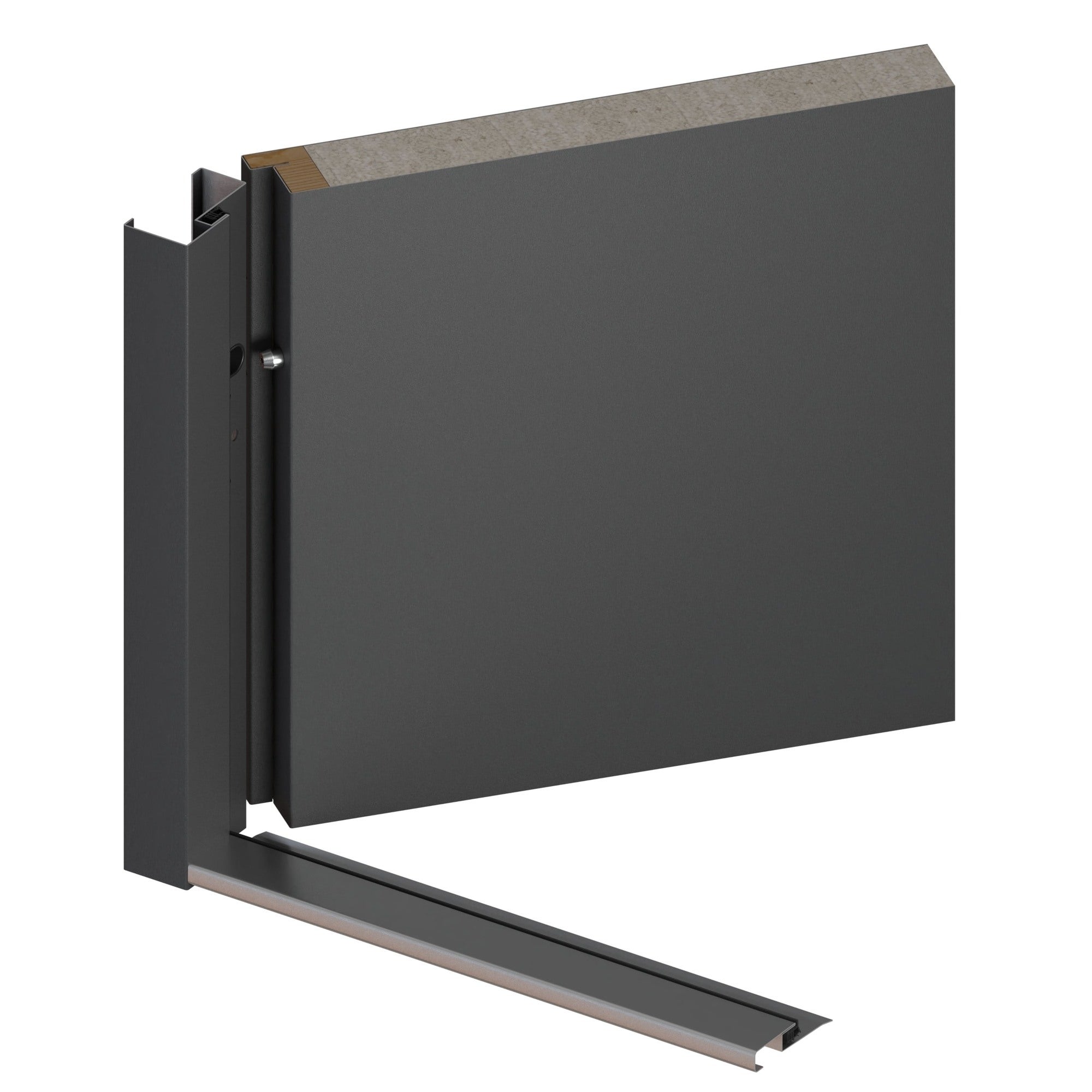 Drzwi zewnętrzne stalowe BARCELONA antracyt 90 prawe 4