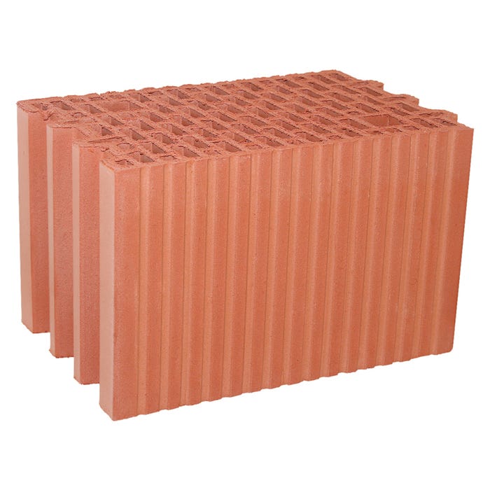 Pustak ceramiczny Porotherm 25 P+W 250x373x238 mm kl. 15 10,7 szt./m2