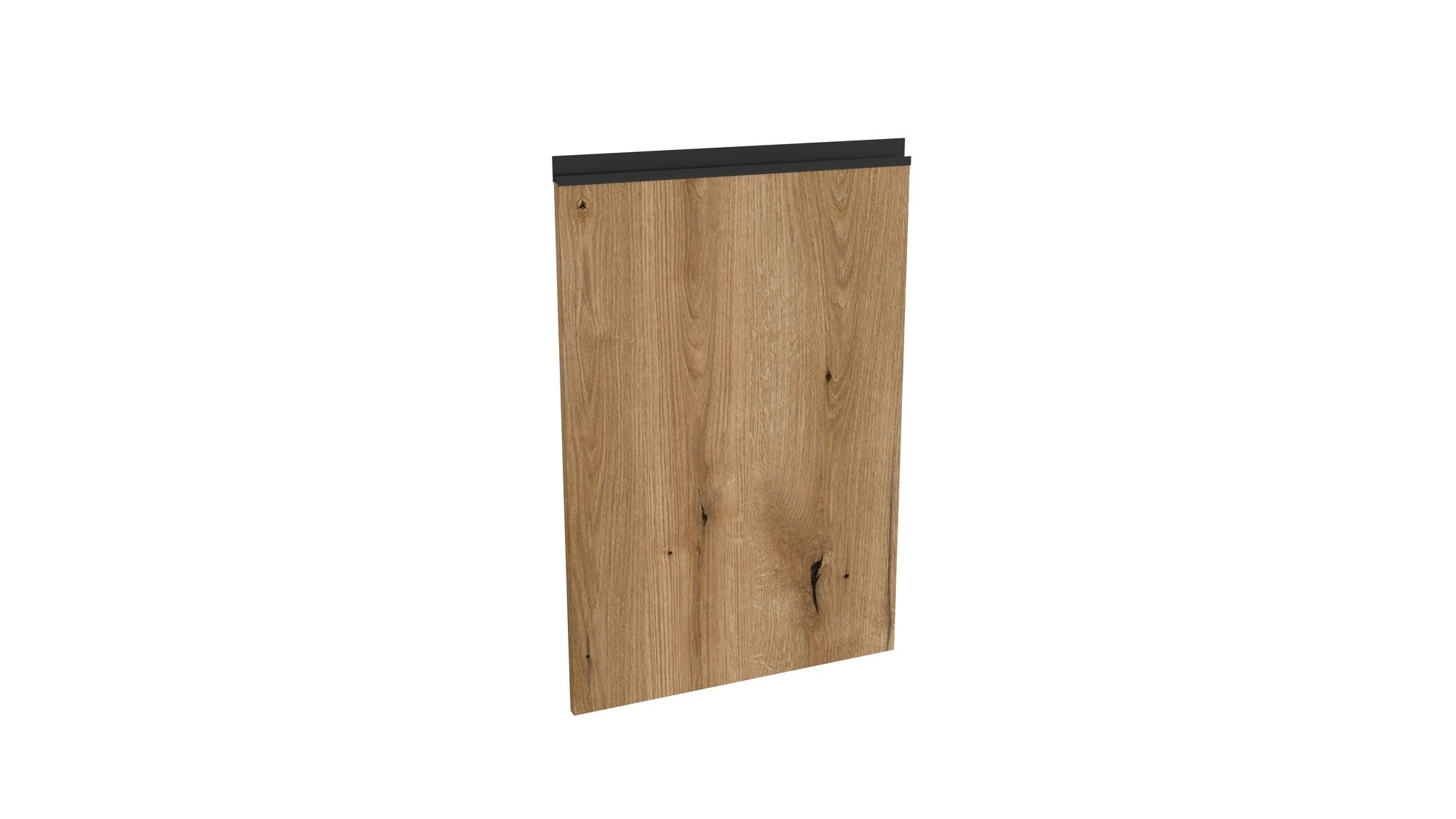 Front kuchenny lewy górny Dąb Evoke 50x71,3 cm z uchwytem w kolorze czarnym Tafla L