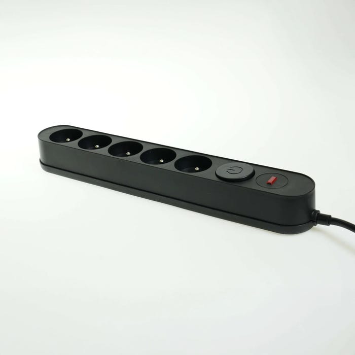 Listwa przeciwprzepięciowa AL5 5x2P+Z 3m czarna