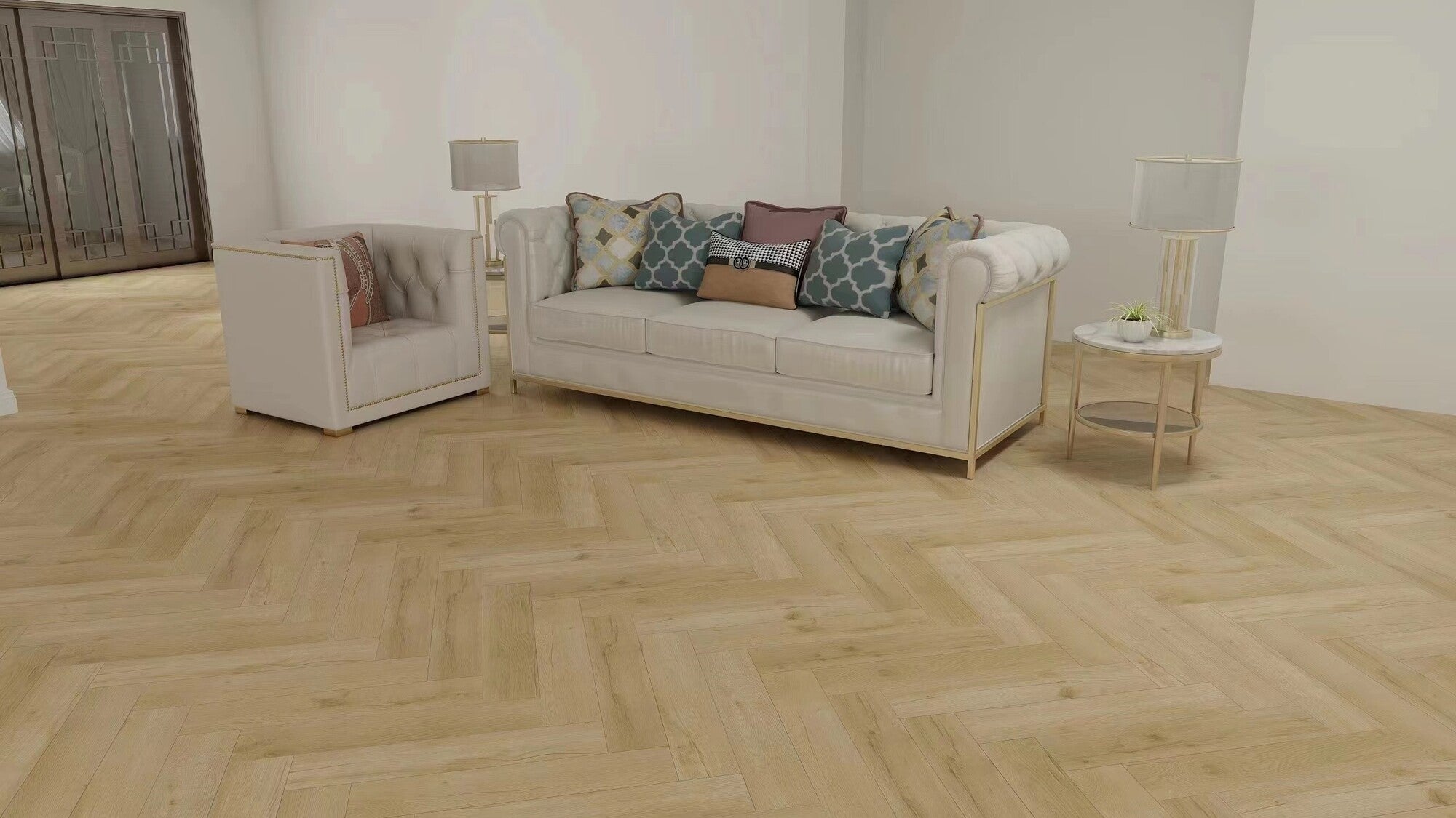 Panel winylowy SPC Hajnan jodełka kl.31 4,5mm op.1,94m2 wodoodporny 1