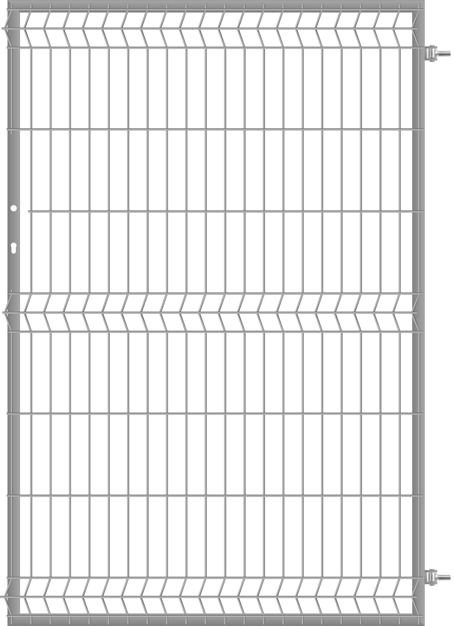 Furtka ogrodzeniowa panelowa ocynk 150x100 cm, prawa