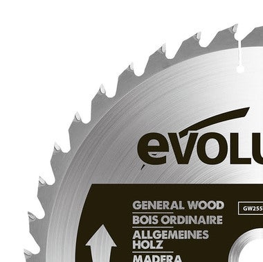 Piła widiowa do drewna 255 mm, 40Z, otwór 25,4 Evolution 1