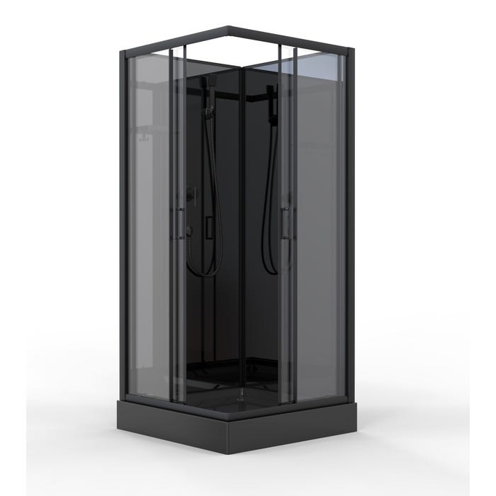 Kabina pryszniowa Savana Liza 80x80 cm Y87-S3NB Wally Black