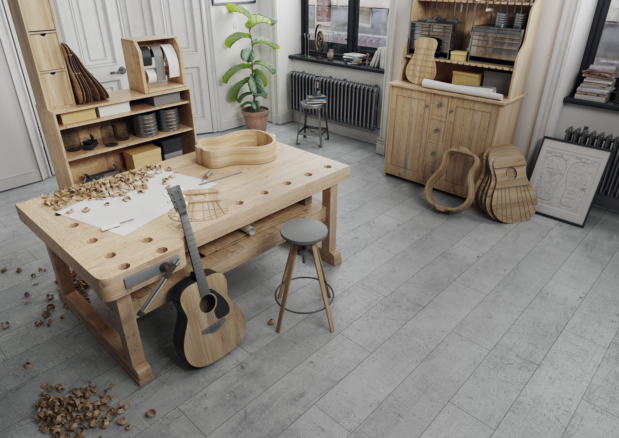 Panel podłogowy beton Millenium AC5 8mm 4V op.2,357m2 5