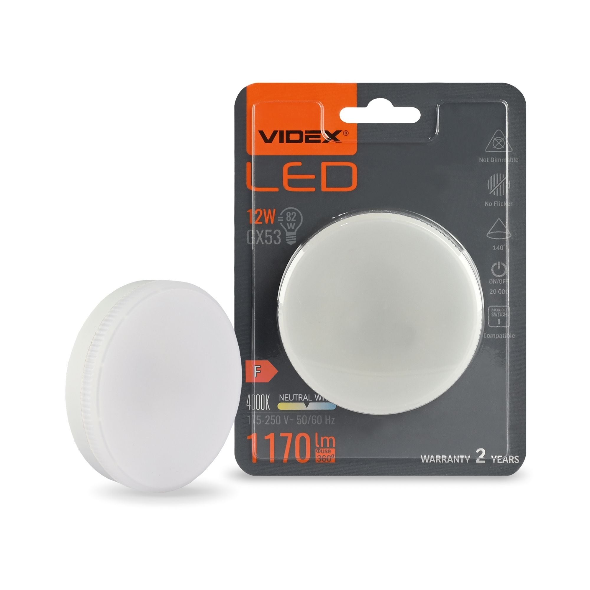 Żarówka LED GX53 12W 1170lm 3000K