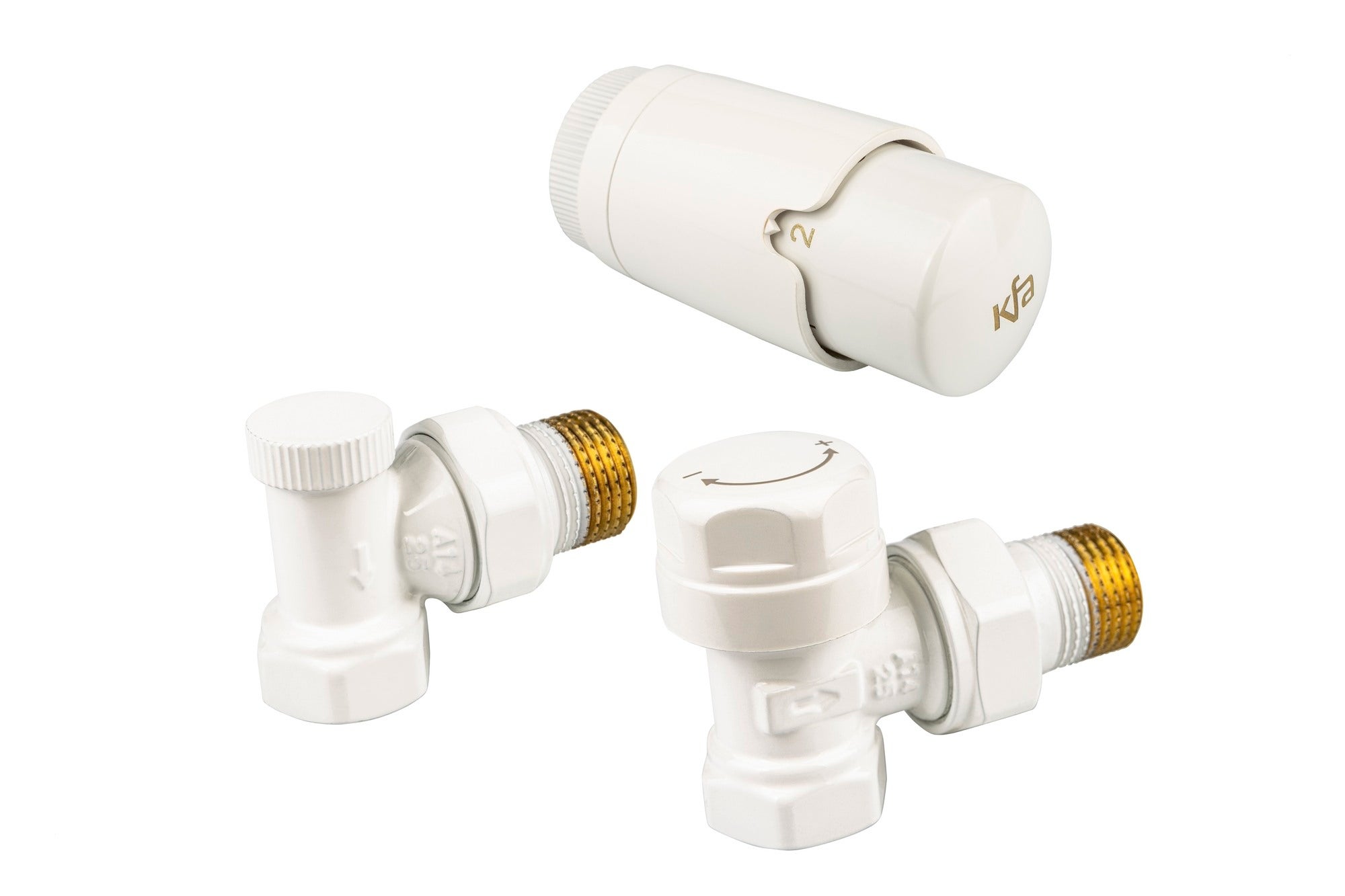 Zestaw termostatyczny kątowy 1/2 KOMFORT PRO biały