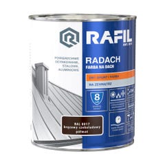 Farba na dach Rafil Radach brązowy czekoladowy RAL8017 0,75l 0
