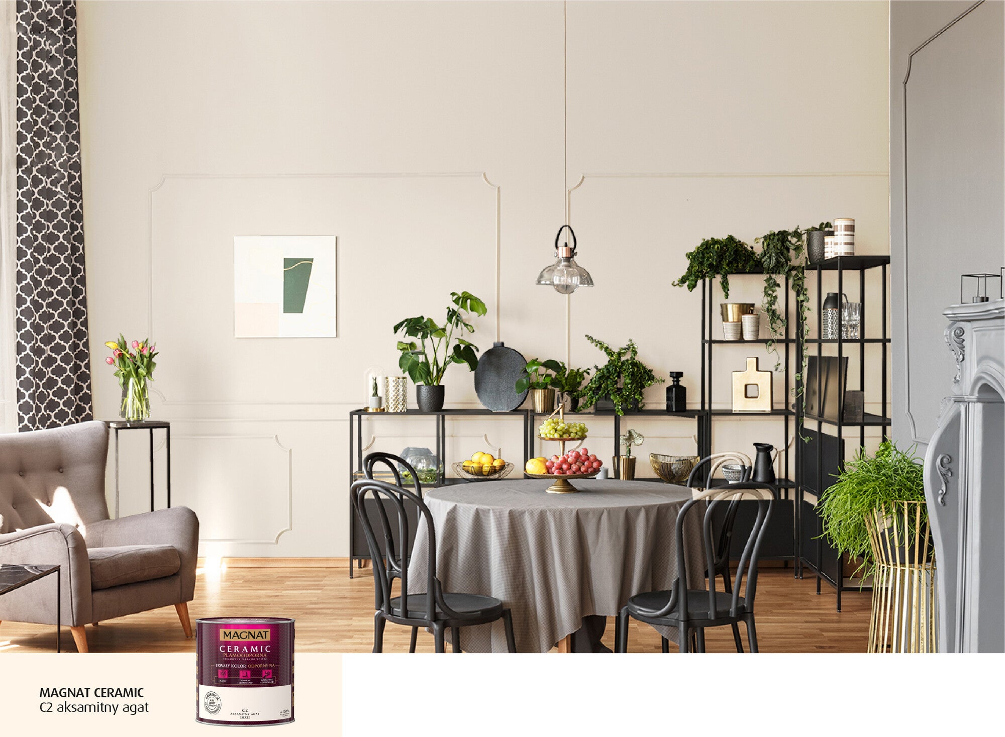 Farba Magnat Ceramic aksamitny agat 2,5l 1