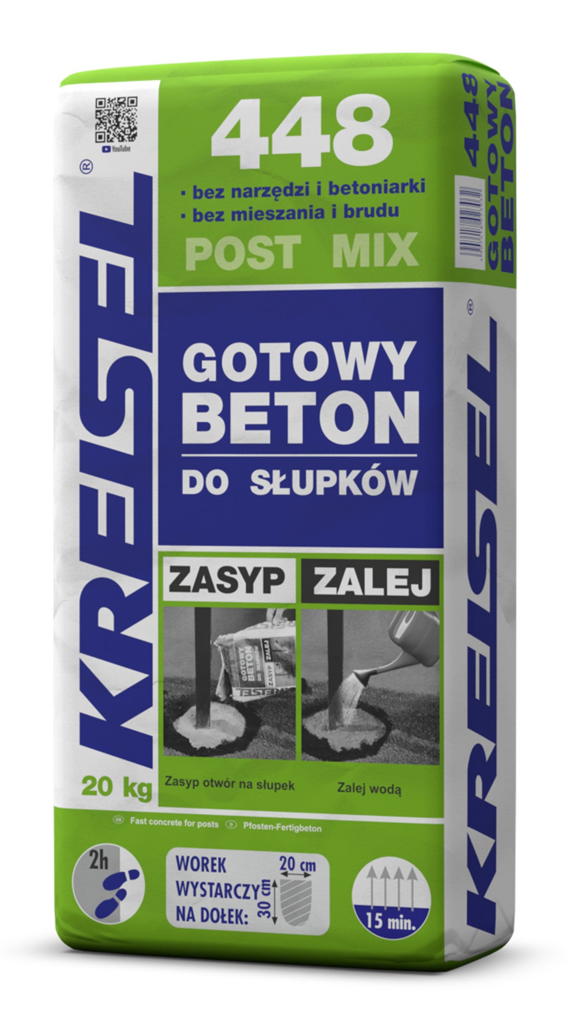 Gotowy beton do słupków Post Mix Kreisel 448 20 kg