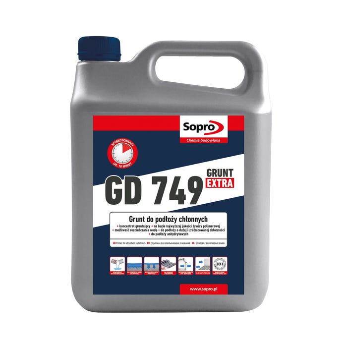 Grunt do podłoży chłonnych Sopro GD 749 10 l, szybkoschnący, głęboko penetrujący