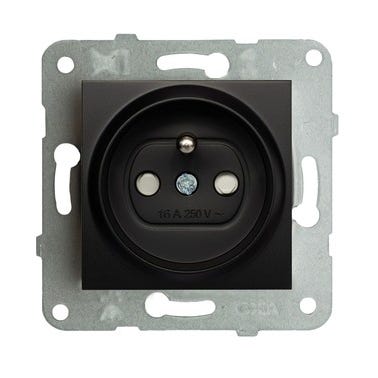 Novella czarny gniazdo pojedyncze z przesłonami