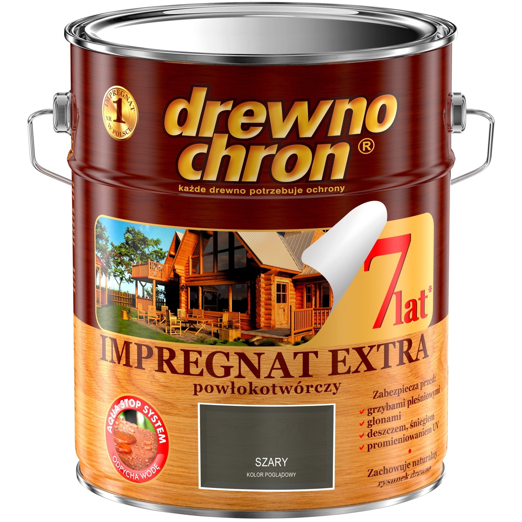 Impregnat Drewnochron Extra szary 9l 0