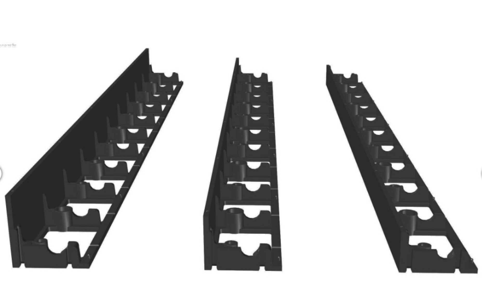Obrzeże chodnikowe,  czarne 100x20x6 cm, Scala
