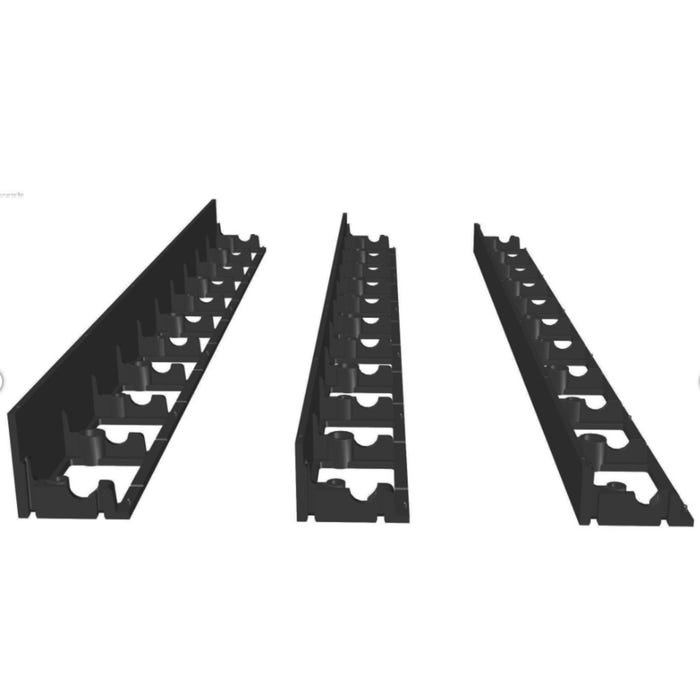 Obrzeże chodnikowe Scala czarne 100x20x6 cm