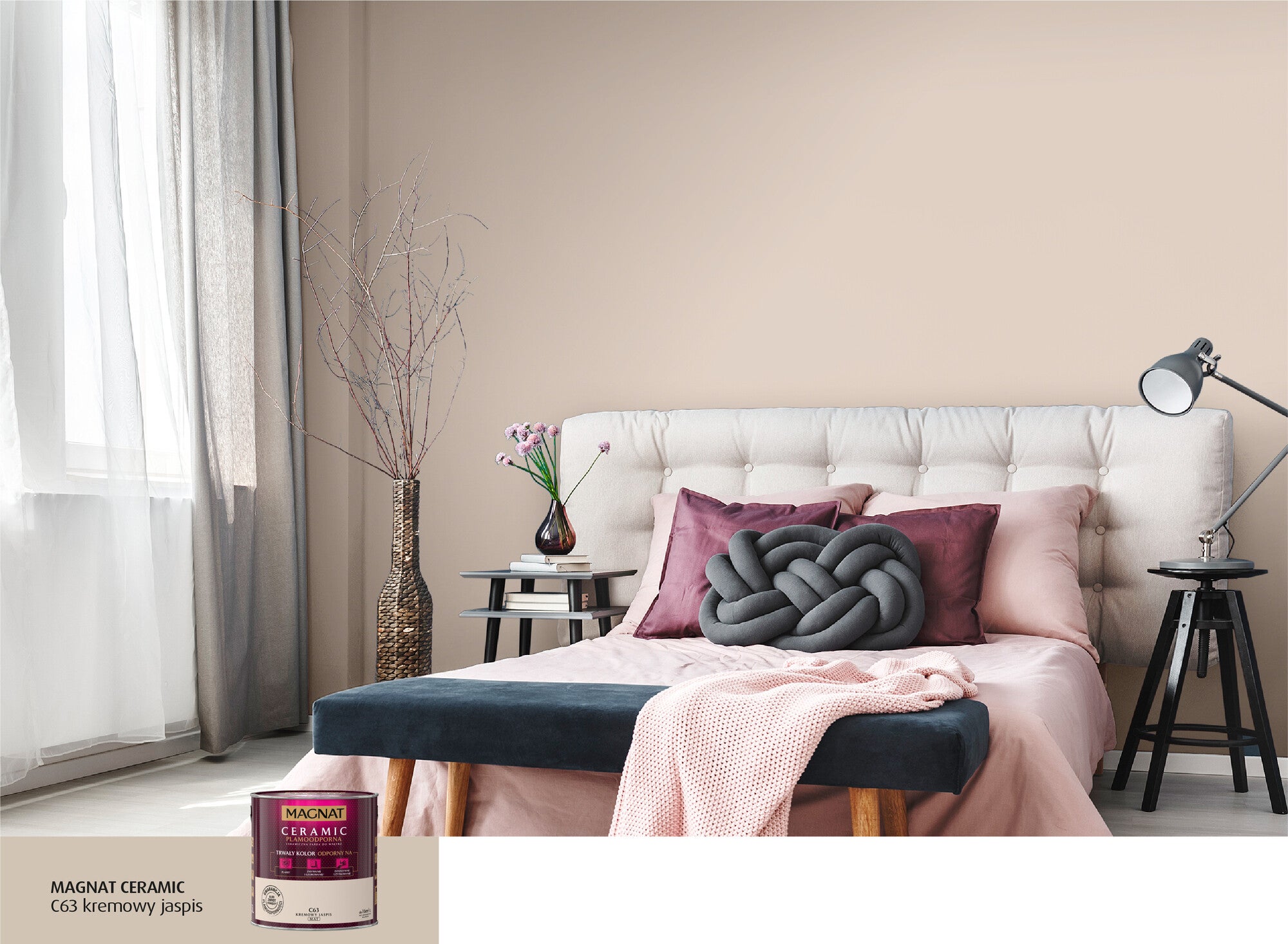 Farba Magnat Ceramic kremowy jaspis 2,5l 1