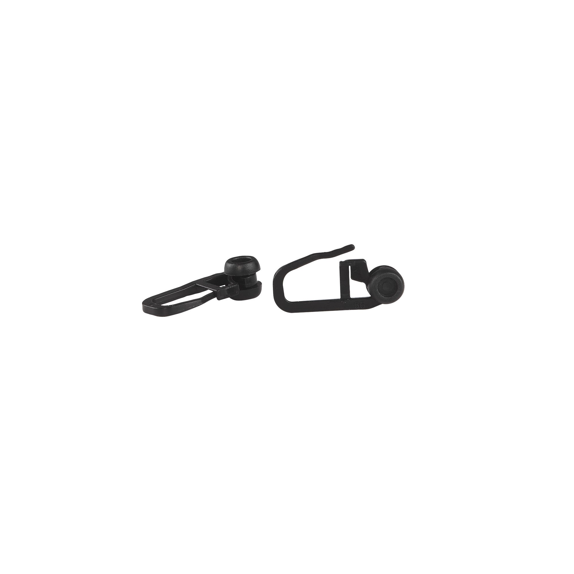 Agrafka z rolką czarna do szyn sufitowych (50 szt.)